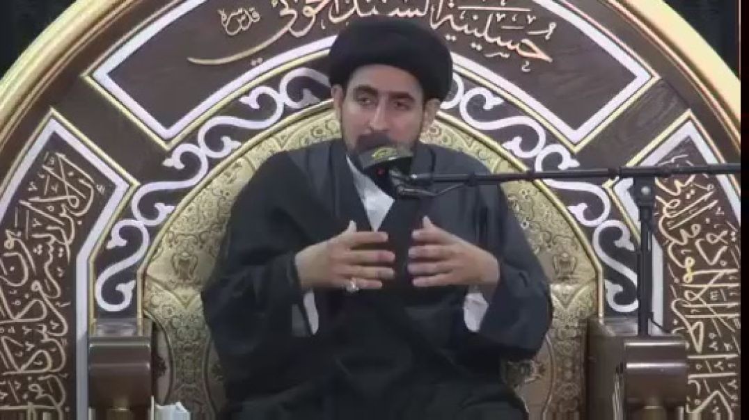⁣السيد حسن الخباز - المجلس الحسيني مبني على ركيزتي الخطيب بالنعي والحاضرين بالتباكي والندبة